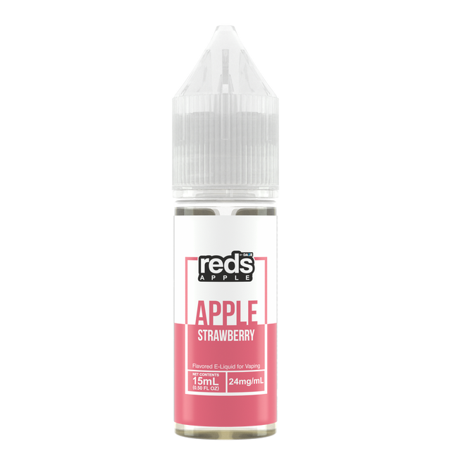 7Daze Reds Salt Series E-Liquid | 15mL | 24mg | (Salt Nic) | Strawberry