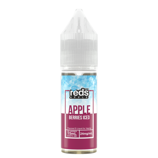 7Daze Reds Salt Series E-Liquid | 15mL | 24mg | (Salt Nic) | Apple berries iced