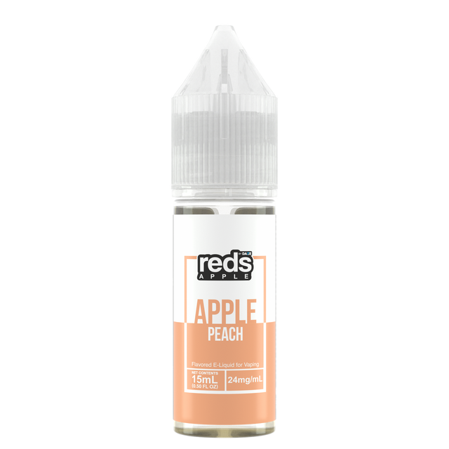 7Daze Reds Salt Series E-Liquid | 15mL | 24mg | (Salt Nic) | Peach