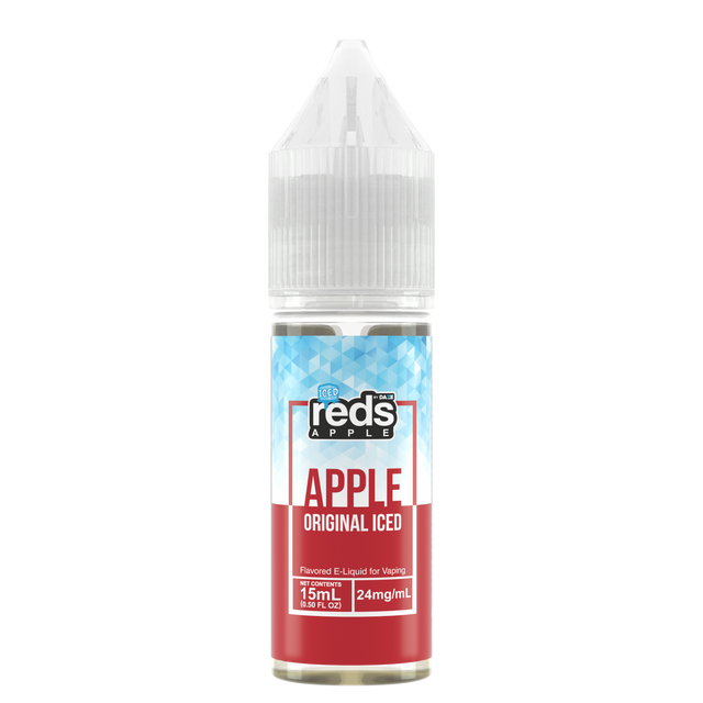 7Daze Reds Salt Series E-Liquid | 15mL | 24mg | (Salt Nic) | Apple iced