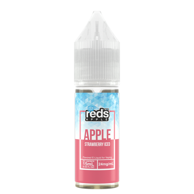 7Daze Reds Salt Series E-Liquid | 15mL | 24mg | (Salt Nic) | Strawberry iced