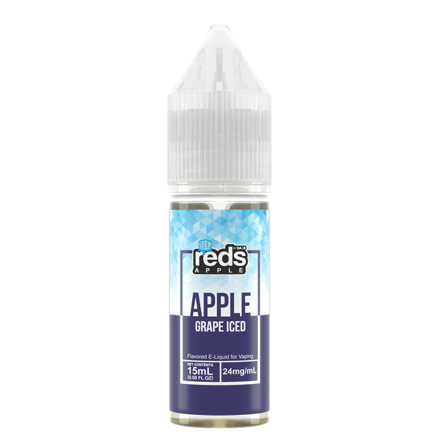 7Daze Reds Salt Series E-Liquid | 15mL | 24mg | (Salt Nic) | Grape iced