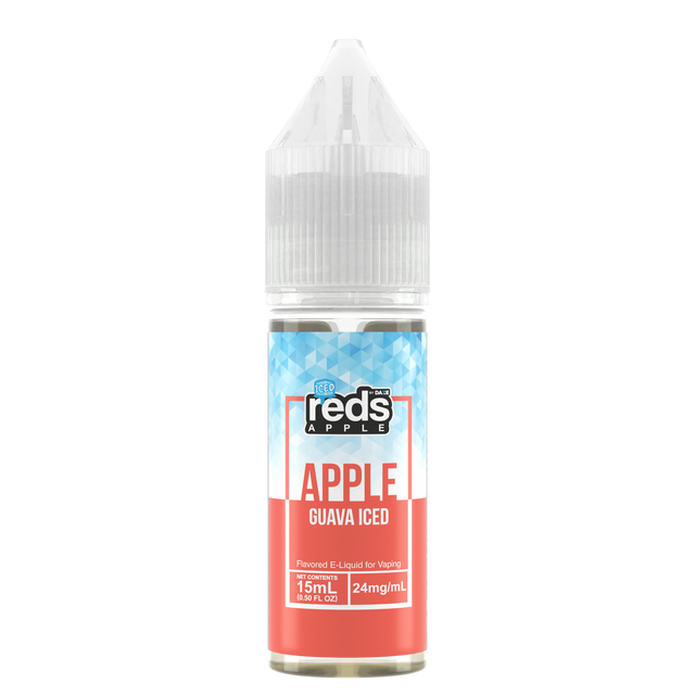 7Daze Reds Salt Series E-Liquid | 15mL | 24mg | (Salt Nic) | Guava iced
