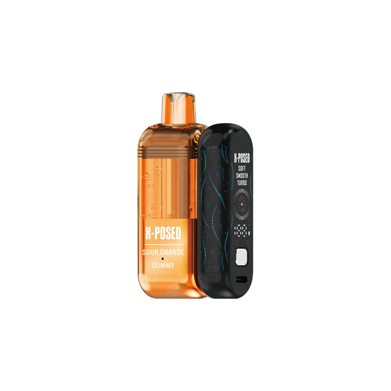 X-Posed – Dispo Kit- 35000Puff- 16mL Dispo plus Power Dock | Sour Orange Gummy