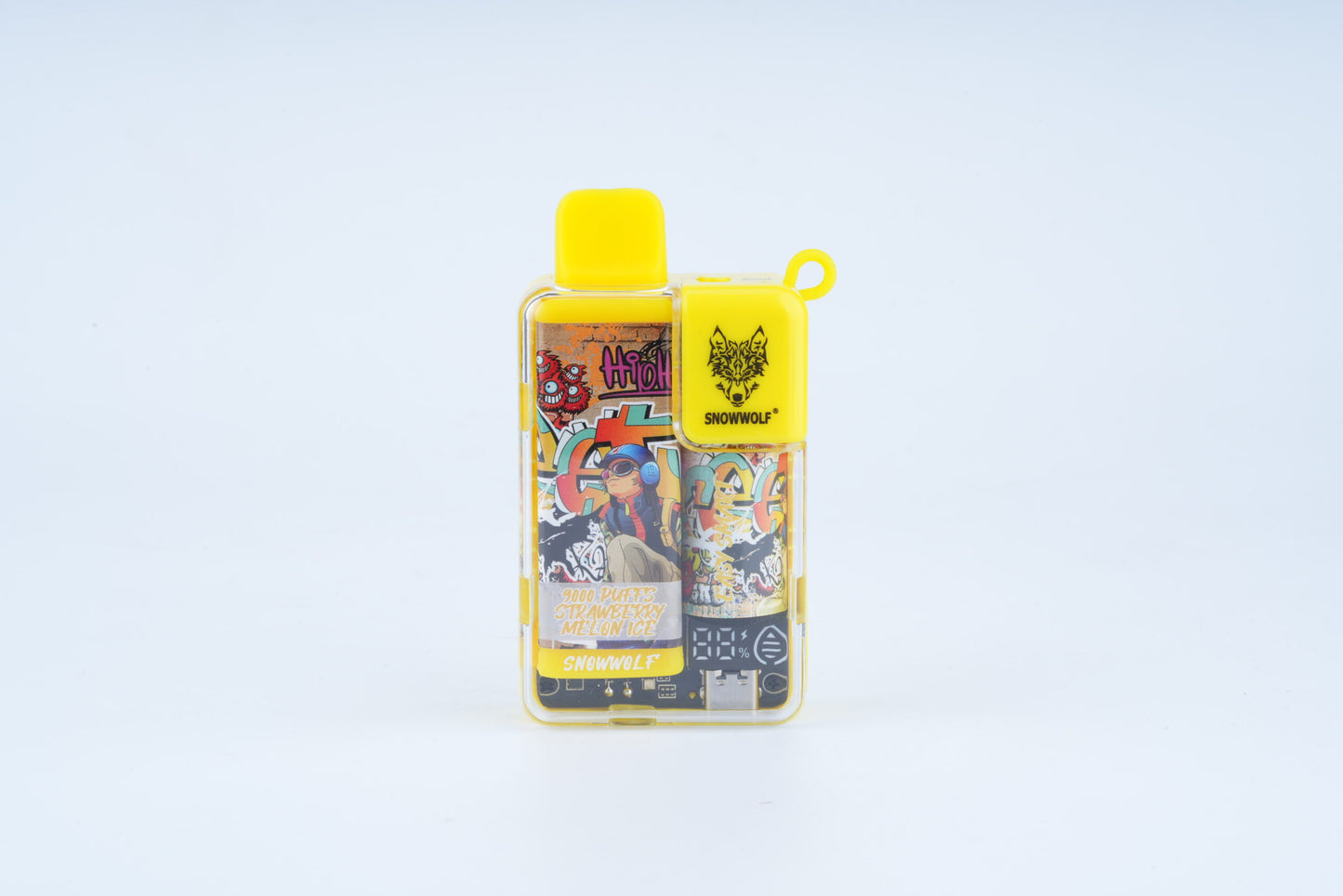 Snowwolf Easy Smart Disposable | 9000 Puffs | 18mL | 50mg | MOQ 5 | Strawberry Melon Ice