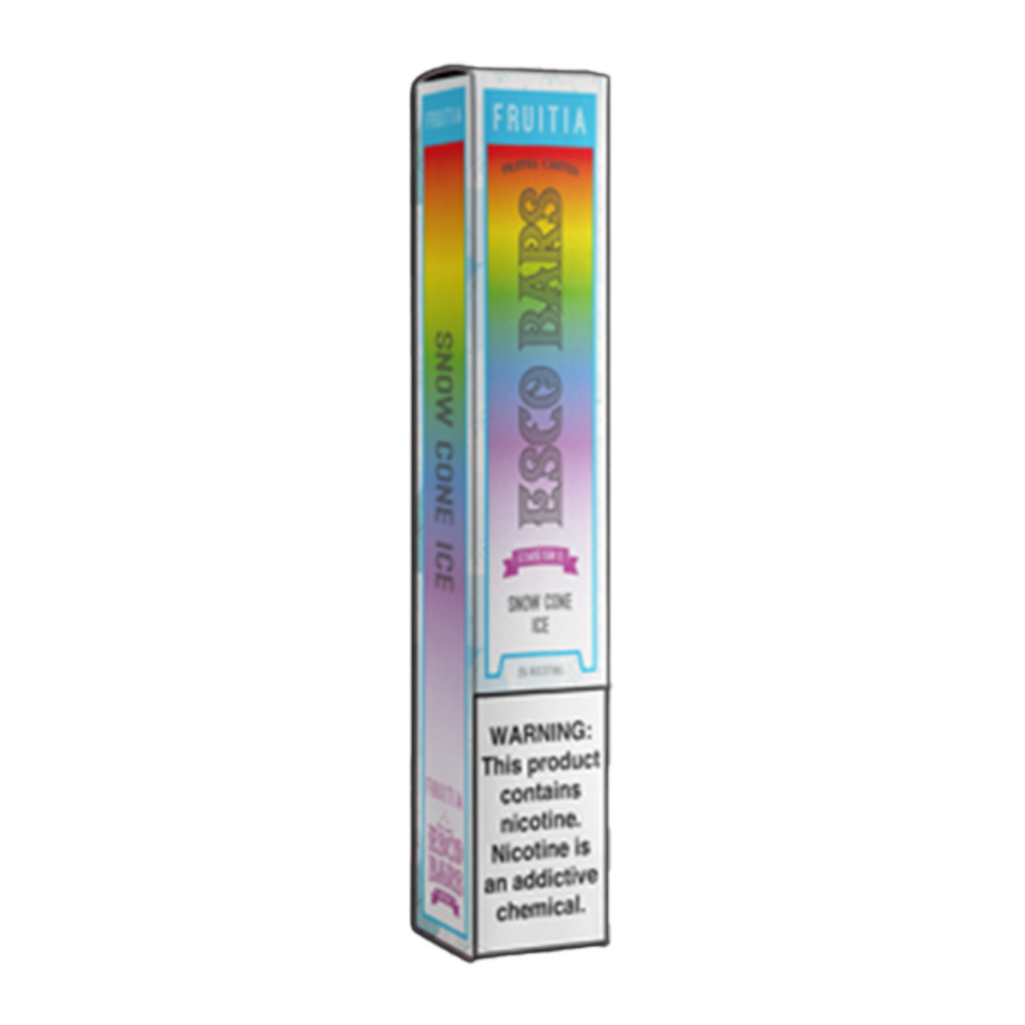 Fruitia Esco Bars Mesh Disposable 2500 Puffs 6mL 50mg | MOQ 10 | Snow Cone Ice with Packaging