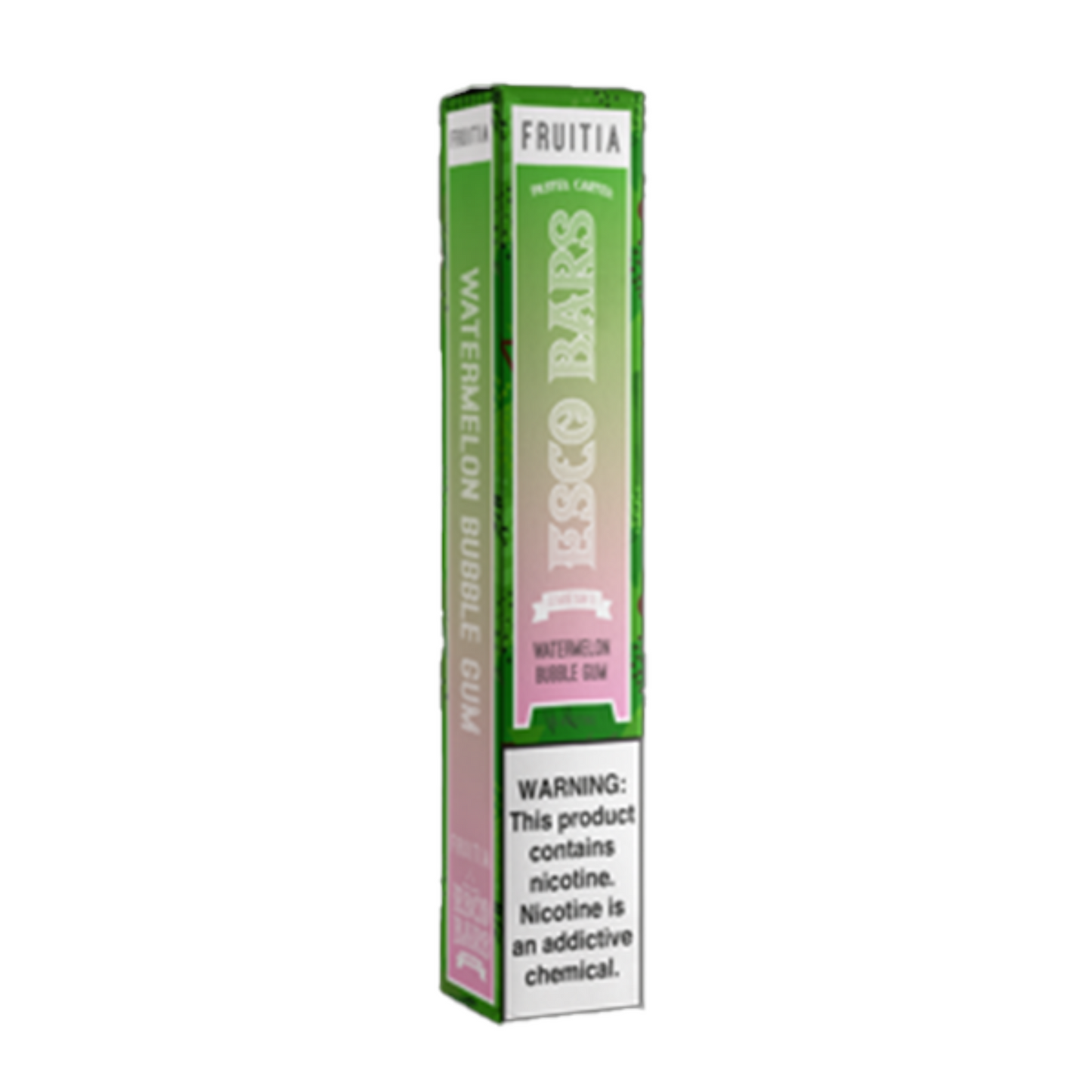 Fruitia Esco Bars Mesh Disposable 2500 Puffs 6mL 50mg | MOQ 10 | Watermelon Bubble Gum with Packaging