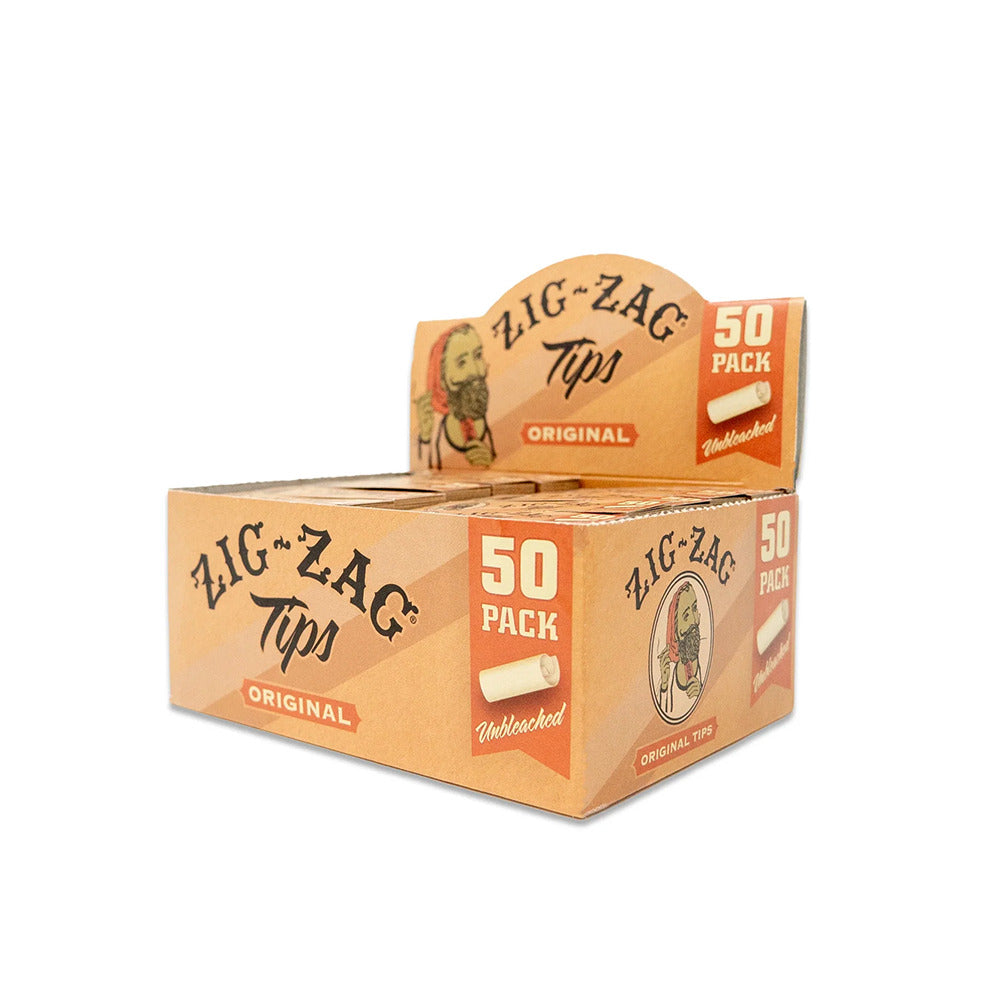 Zig Zag Original Rolling Tips 50-Sheet Booklet (50-Booklet Display)