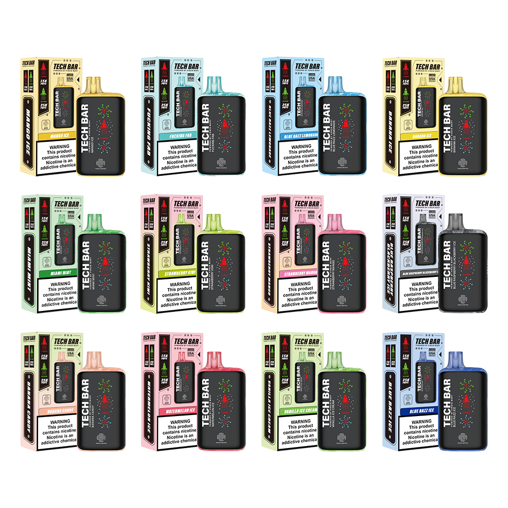 Tech Bar Disposable 25000 Puffs 25mL 50mg | MOQ 5 | Loyal Distribution Tech Bar Disposable 25000 Puffs 25mL 50mg | MOQ 5 | Loyal Distribution