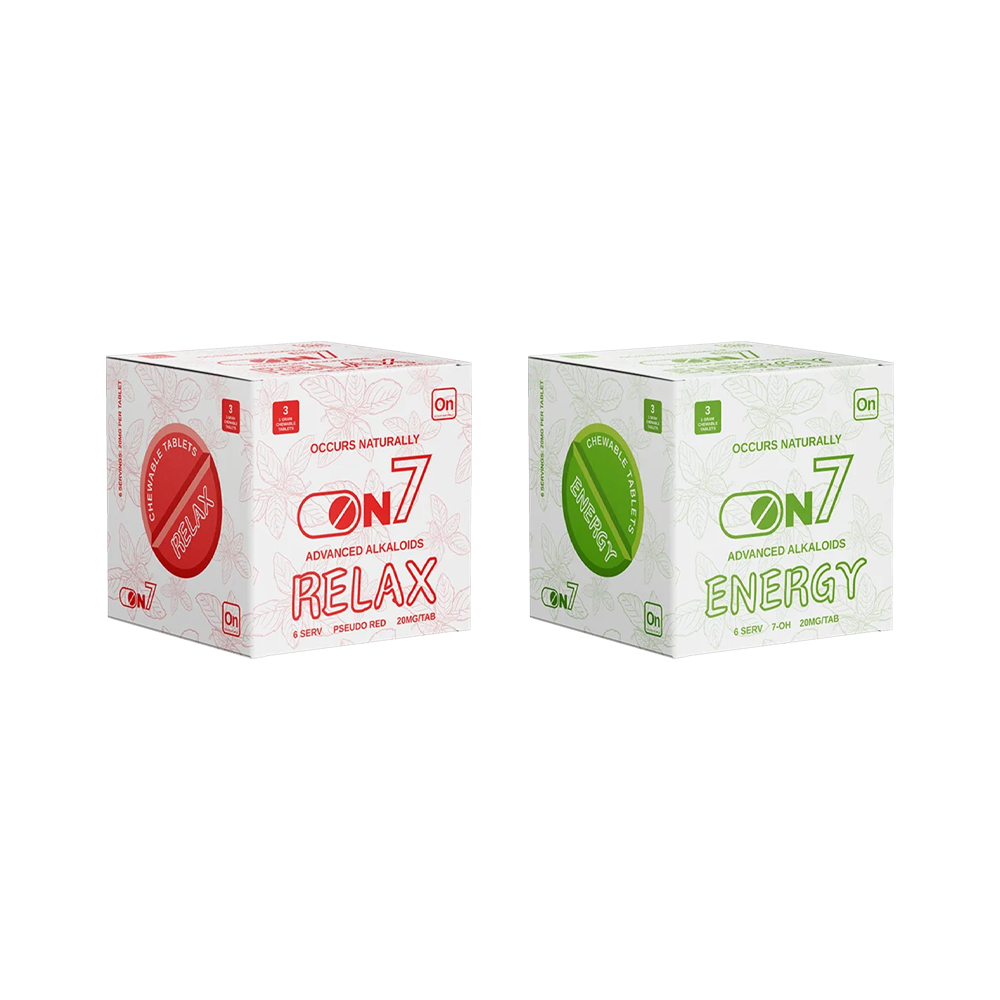 ON7 Kratom Tablet 60mg 3ct Pack (10pc Display)