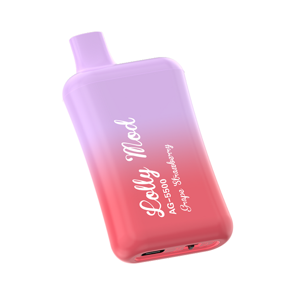 Lolly Mod Disposable 5500 Puffs 14mL 50mg | MOQ 10 | Grape Strawberry