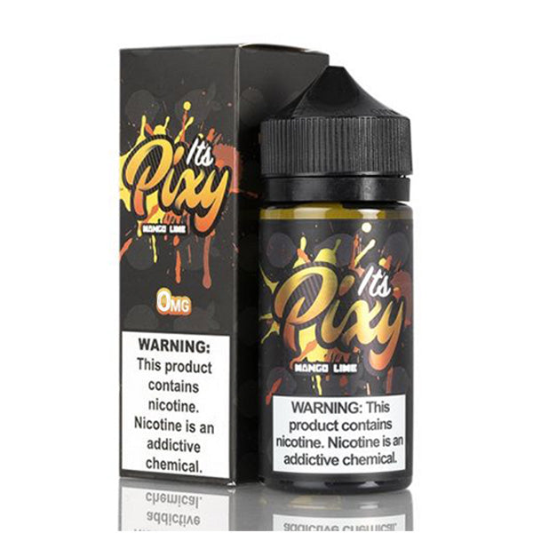 It’s Pixy 100ml E-Liquid Series (Freebase) Mango Lime with Packaging