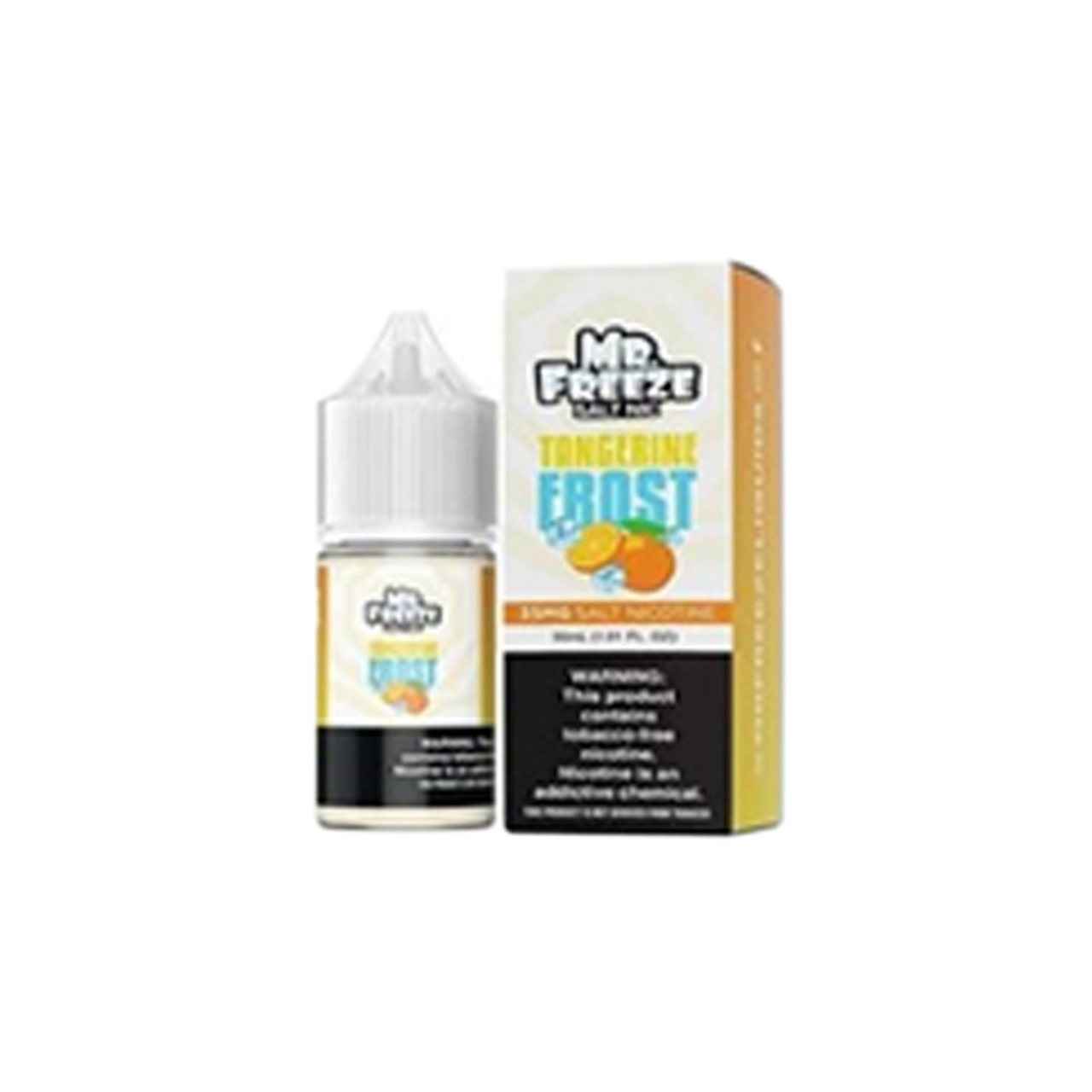 Mr. Freeze TFN Salt Series E-Liquid | 30mL | 35mg | Salt Nic | Tangerine Frost with packaging