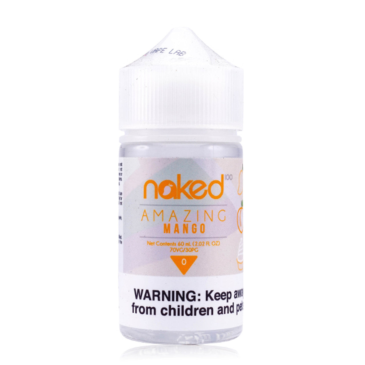Naked 100 E-Liquid 60mL (Freebase) | Mango Amazing Mango
