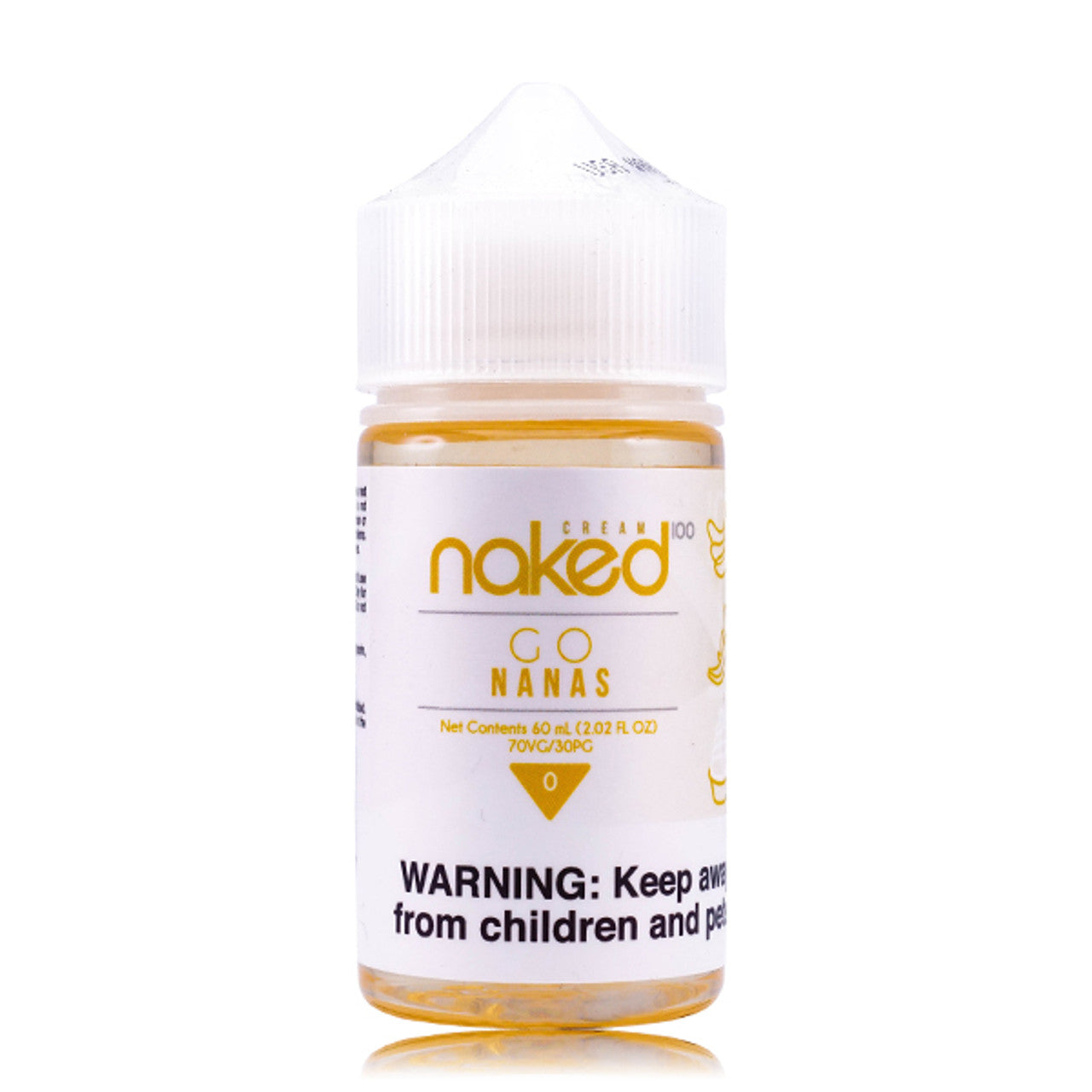 Naked 100 E-Liquid 60mL (Freebase) | Cream Banana Go Nanas