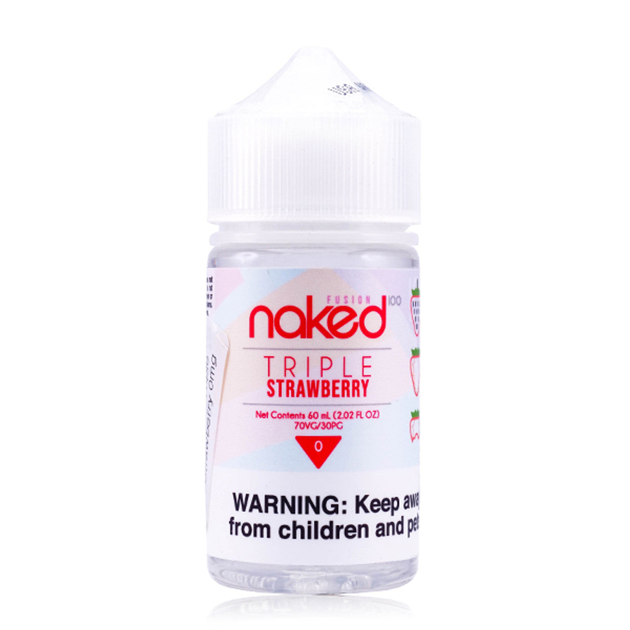 Naked 100 E-Liquid 60mL (Freebase) | Fusion Strawberry Triple Strawberry