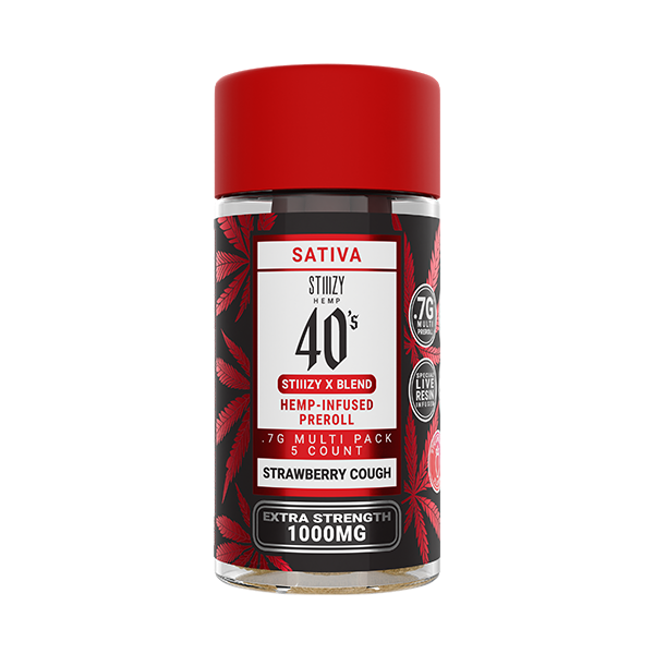 STIIIZY Pre Rolled Multi Pack – (.7g x 5 Pre Rolls) DELTA 8 | HHC | X BLEND | 3.5 Gram | 1000MG