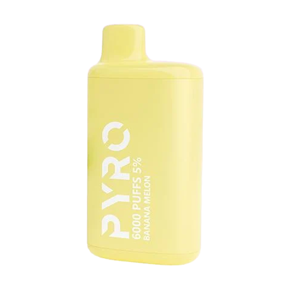 Pyro Disposable | 6000 Puffs | 13ml | 5% | 50Mg | MOQ10 | Banana Melon