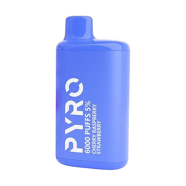 Pyro Disposable | 6000 Puffs | 13ml | 5% | 50Mg | MOQ10 | Cherry Raspberry Strawberry