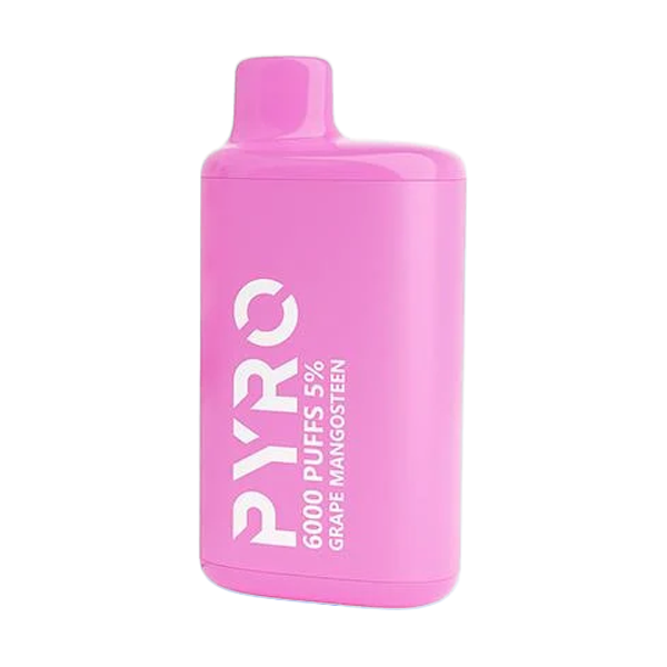 Pyro Disposable | 6000 Puffs | 13ml | 5% | 50Mg | MOQ10 | Grape Mangosteen