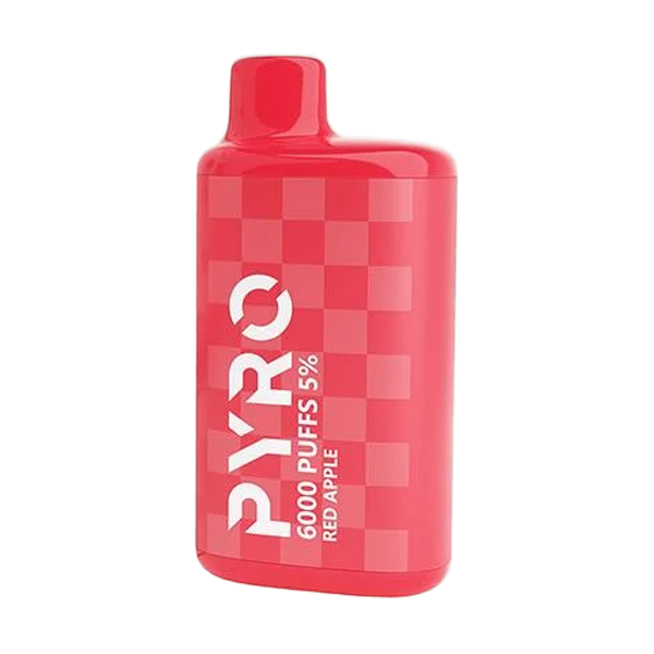 Pyro Disposable | 6000 Puffs | 13ml | 5% | 50Mg | MOQ10 | Red Apple