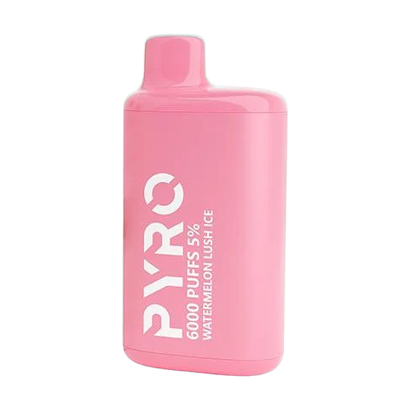 Pyro Disposable | 6000 Puffs | 13ml | 5% | 50Mg | MOQ10 | Watermelon Lush Ice