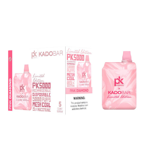 KadoBar PK5000 Disposable | 5000 Puffs | 14mL | 50mg | MOQ 5 | Pink Diamond with Packaging