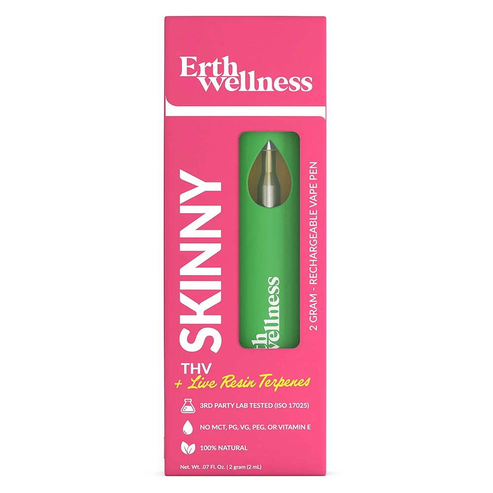 ERTH CBD Disposables (2g) | Skinny THCV + LR with Packaging