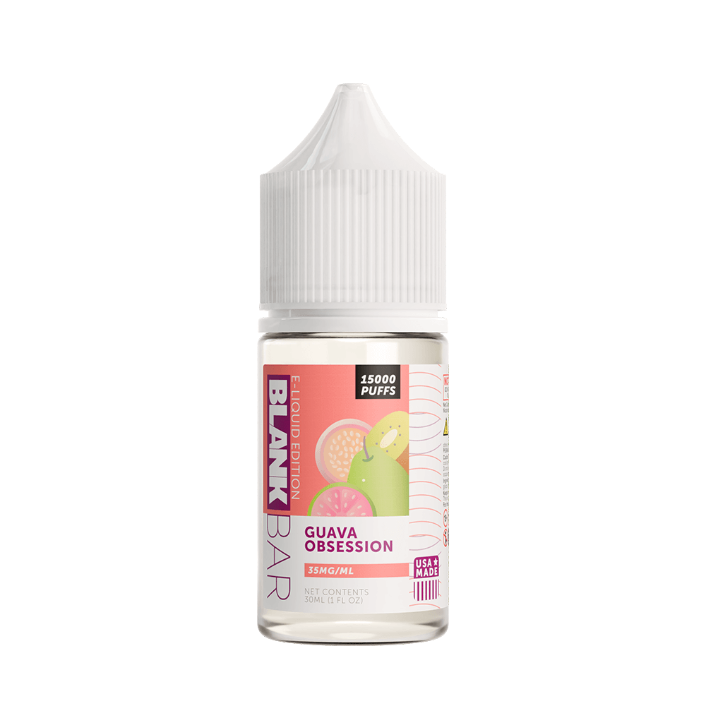 Blank Bar 15000 Puff Salt Series E-Liquid 30mL (Salt Nic) Guava Obsession