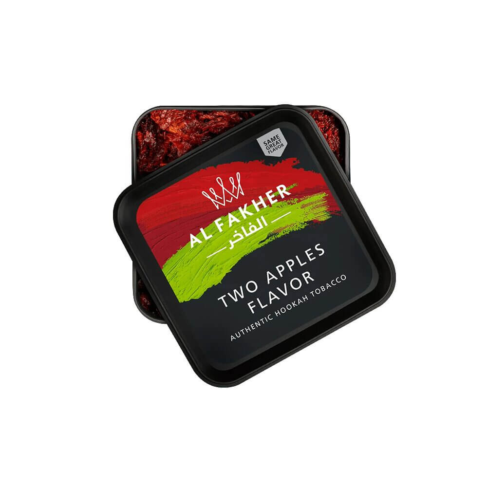 Al Fakher Authentic Hookah Tobacco (250g Jar) Two Apples
