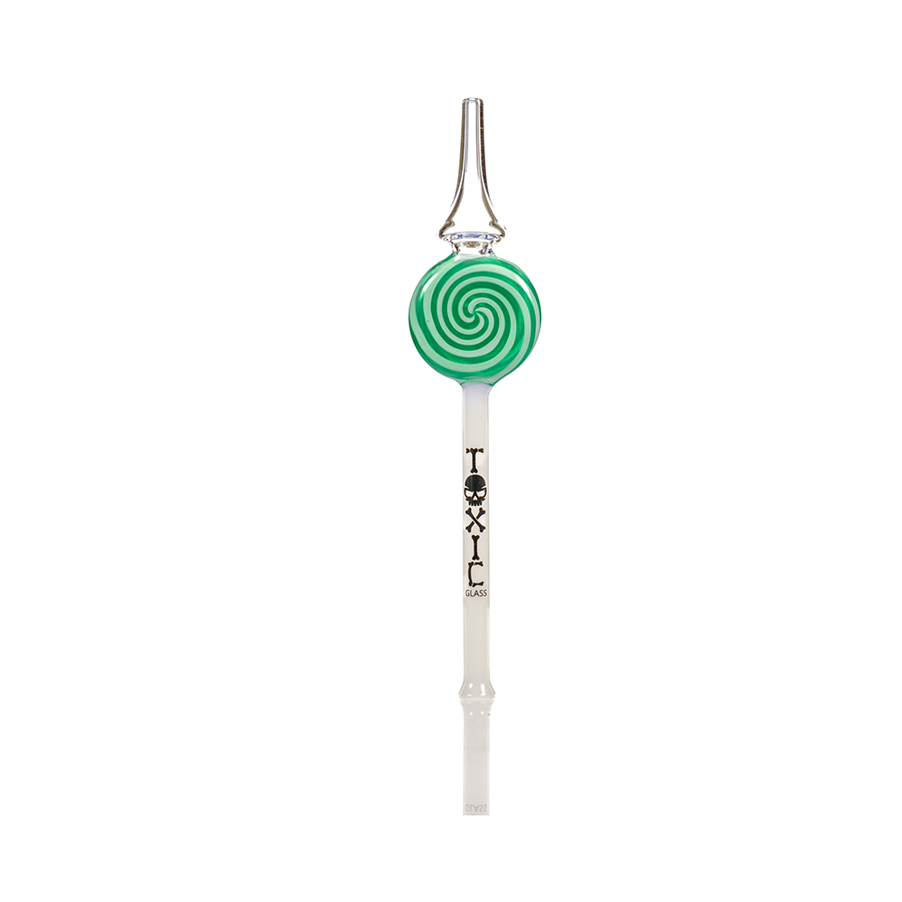 MKGlass TXNC28 Toxic Lollipop Nectar Collector Green