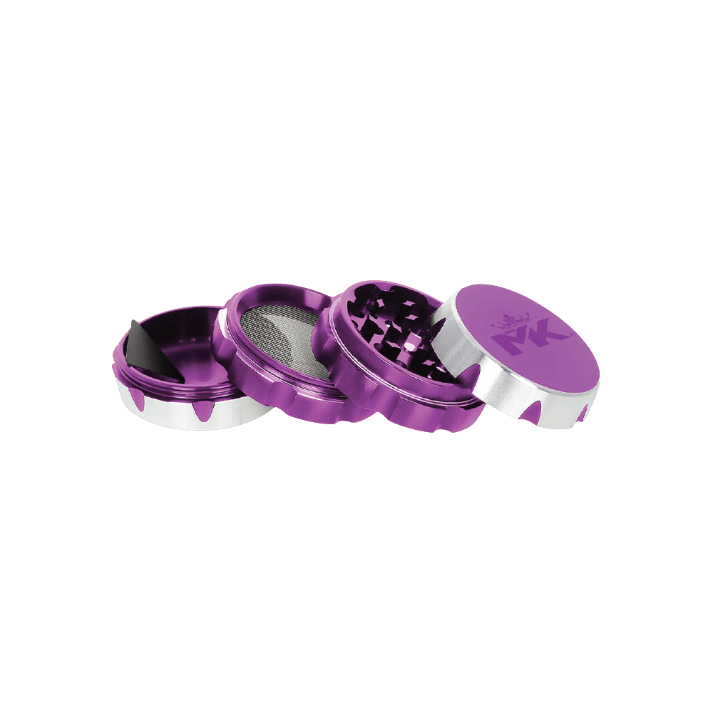MKGlass MKGR5 Blade 4 Part Premium Grinder Display (6pc Display) - Purple