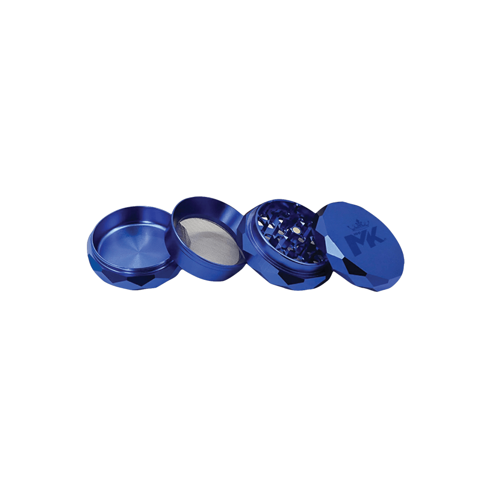 MKGlass MKGR8 Excalibur 4 Part Premium Grinder Display (6pc Display) Blue