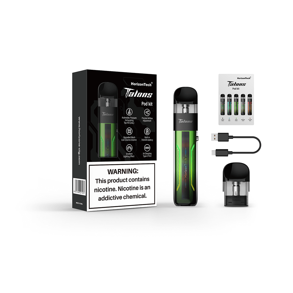 HorizonTech Talons Starter Kit (Pod System) Apple Green with Packaging