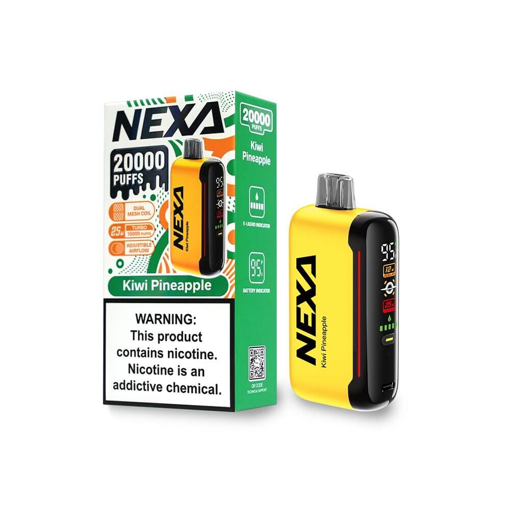NEXA N20000 Disposable | 20000 Puffs | 20mL | 50mg | MOQ 5 | Kiwi Pineapple with Packaging