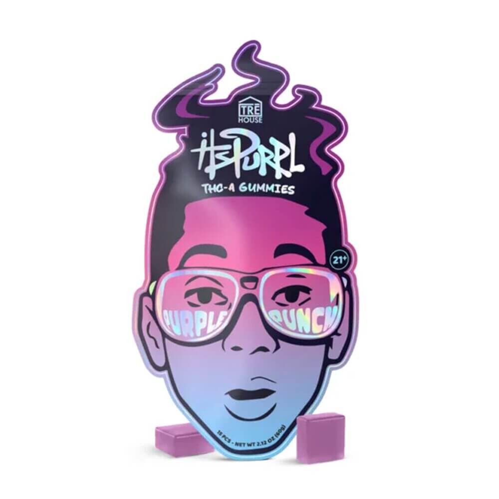 Tre House It’s Purple THC-A Gummies (2325 15ct Pouch) | Purple Punch