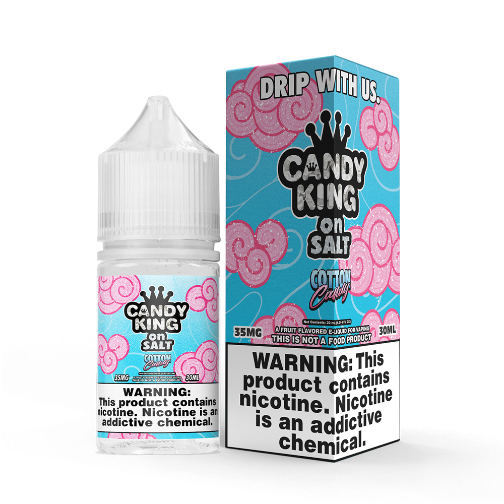 Candy King on Salt Series E-Liquid | 30mL | 35mg | Salt Nic | Cotton Candy with packaging
