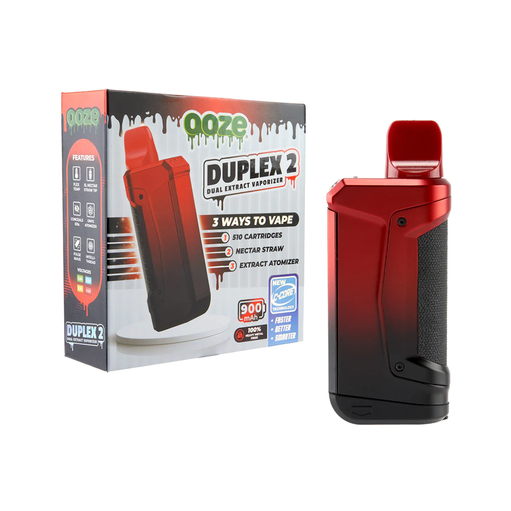 Ooze Duplex 2 Dual Extract Wax Vaporizer (900mAh) Midnight Sun with Packaging