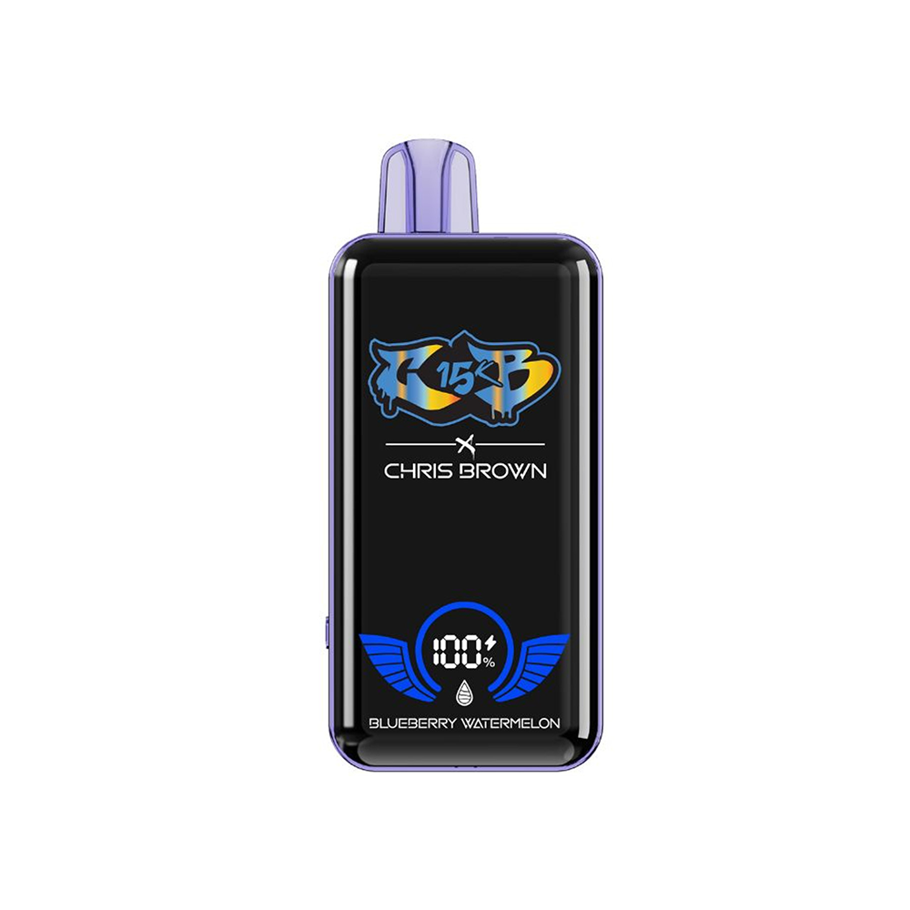 Chris Brown CB15K Disposable | 15000 Puffs | 15mL | 50mg | MOQ 5 | Blueberry Watermelon