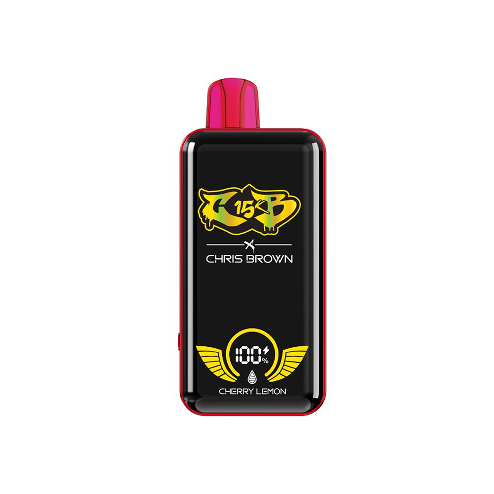 Chris Brown CB15K Disposable | 15000 Puffs | 15mL | 50mg | MOQ 5 | Cherry Lemon