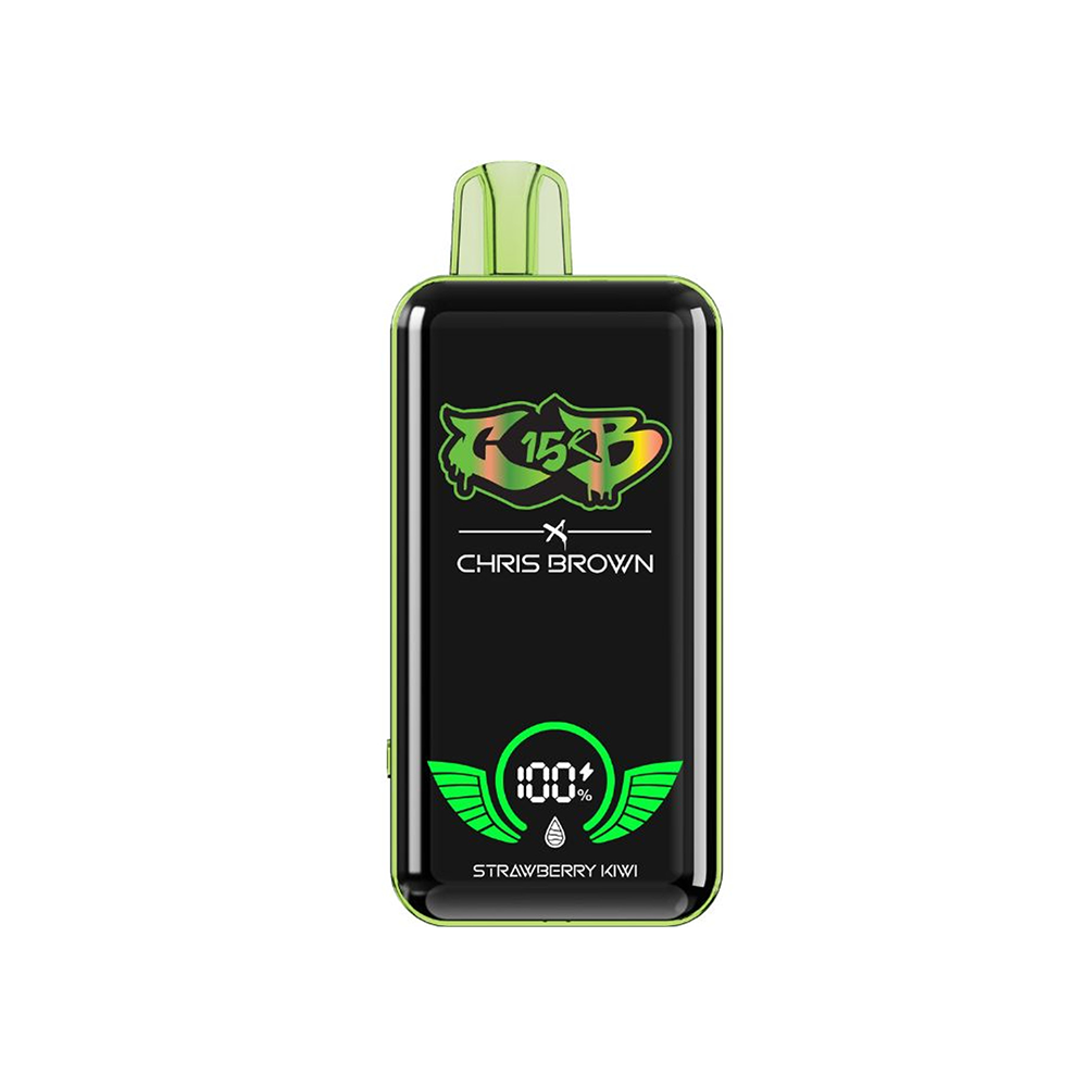 Chris Brown CB15K Disposable | 15000 Puffs | 15mL | 50mg | MOQ 5 | Strawberry Kiwi