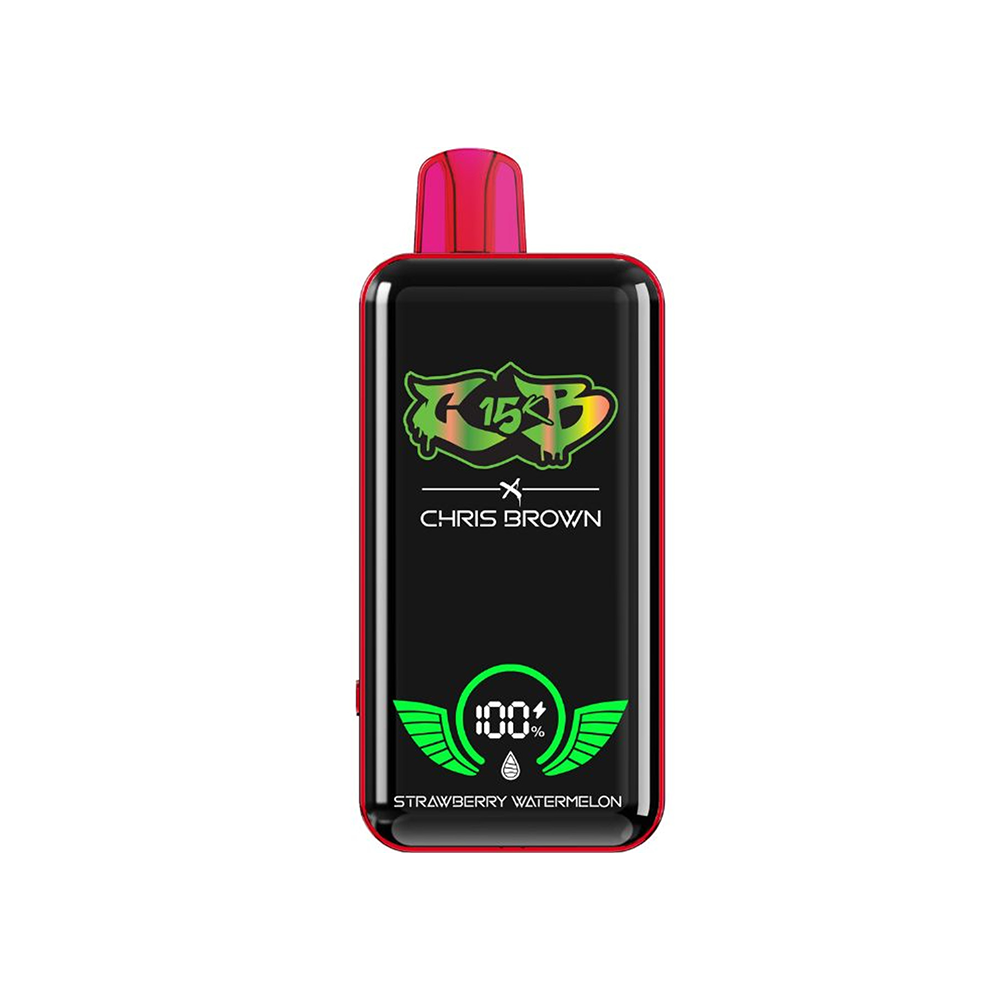 Chris Brown CB15K Disposable | 15000 Puffs | 15mL | 50mg | MOQ 5 | Strawberry Watermelon