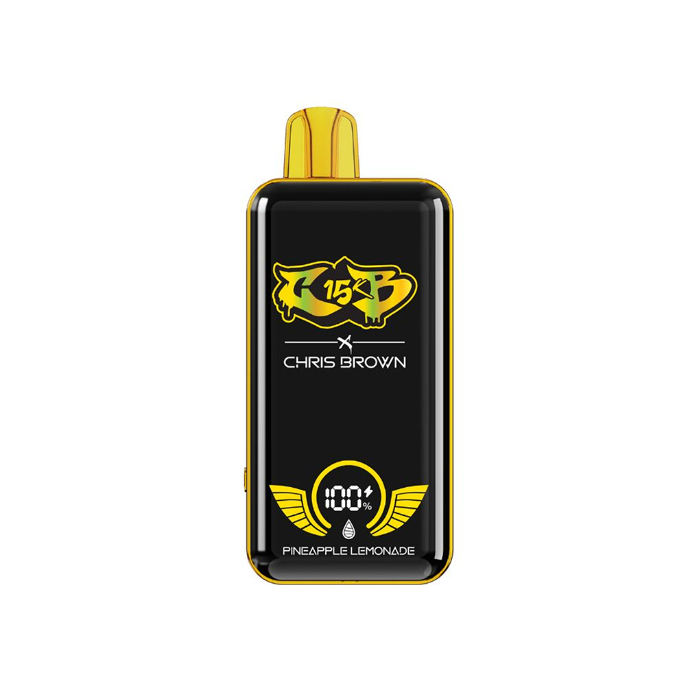 Chris Brown CB15K Disposable | 15000 Puffs | 15mL | 50mg | MOQ 5 | Pineapple Lemonade