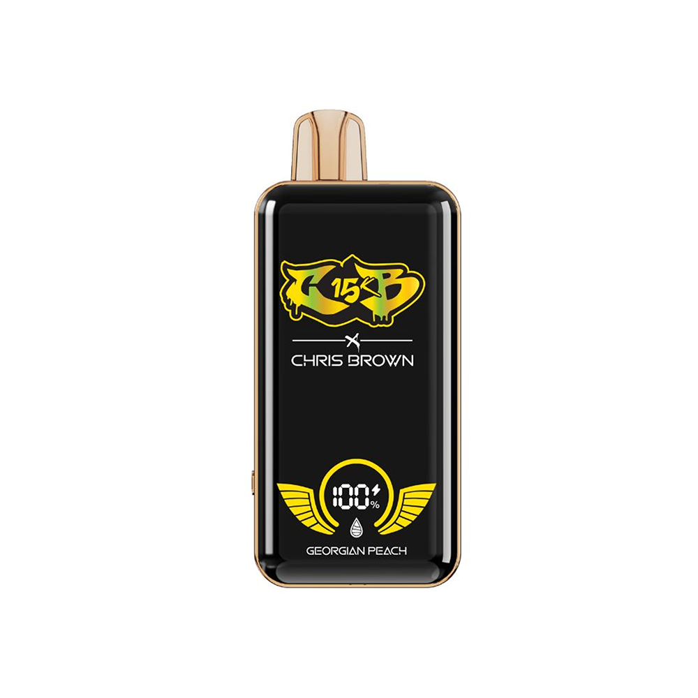 Chris Brown CB15K Disposable | 15000 Puffs | 15mL | 50mg | MOQ 5 | Georgian Peach