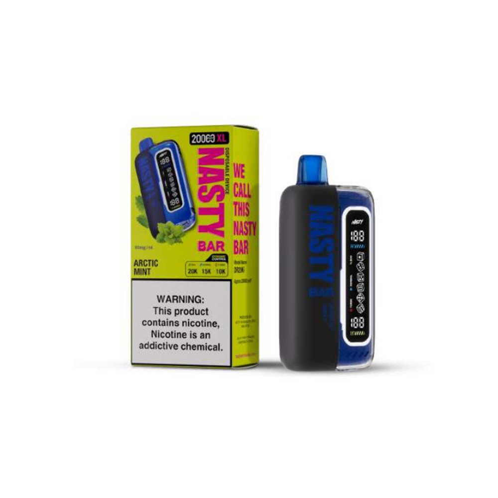 Nasty Bar XL Disposable | 20000 Puffs | 17mL | 50mg | MOQ 5 | Arctic Mint with packaging