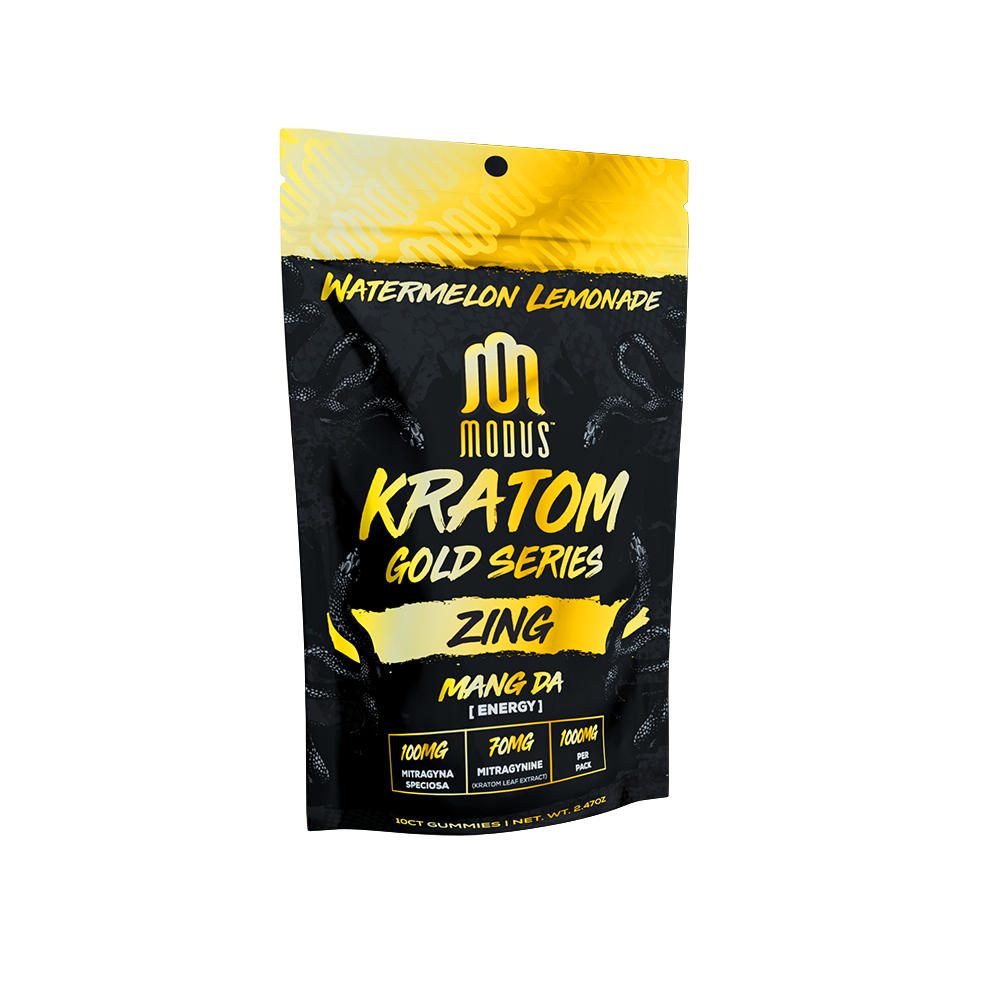 Modus Kratom Gold Series Gummies (10ct 1000mg Pouch) | Zing