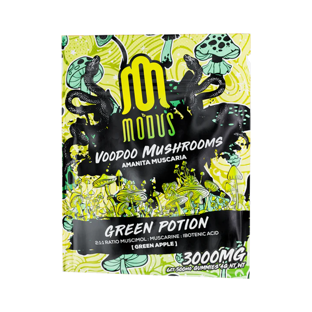Modus Voodoo Mushroom Gummies (3000mg 6ct Pouch) | Green Potion