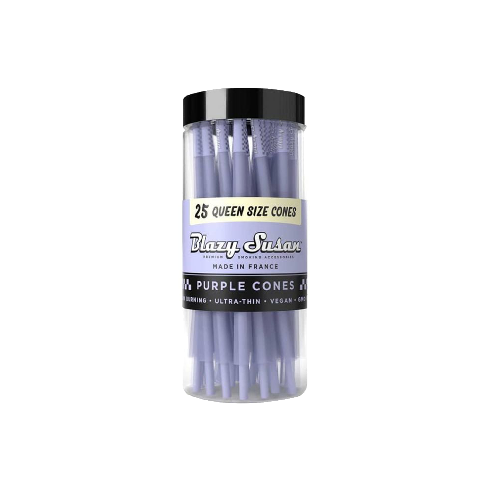 Blazy Susan Queen Size Cones (25-Cone Jar) - Purple