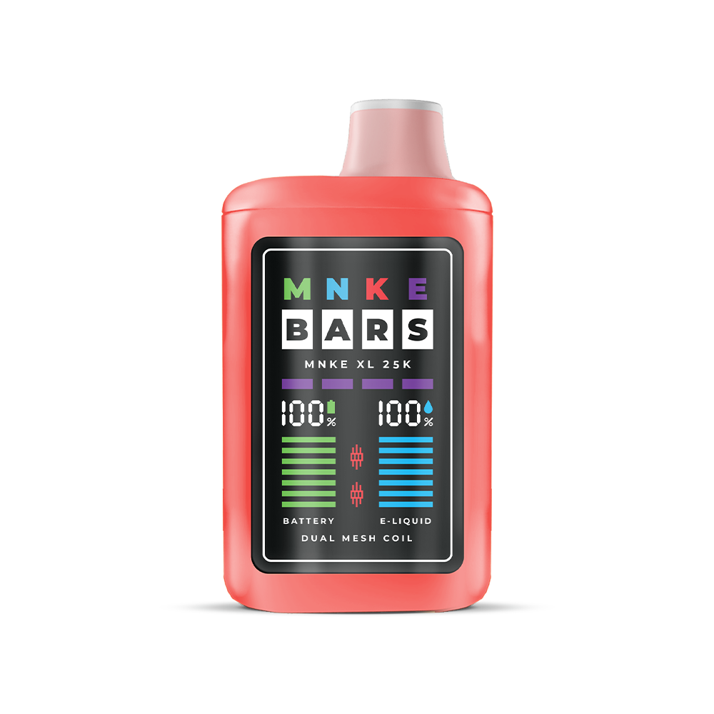 MNKE Bars XL ZERO Disposable | 25000 Puffs | 18mL | 0mg | MOQ 5 | Straw Guava Iced