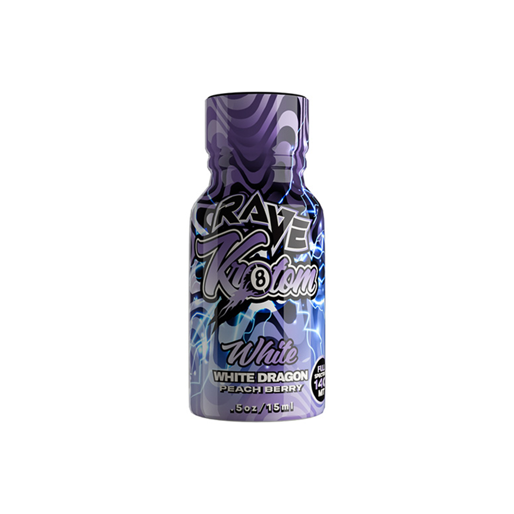 Rave Kratom Liquid Shot 120mg - White Dragon